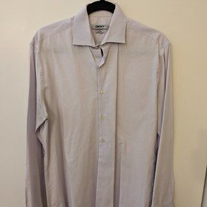 DKNY Men's Slim Fit Light Purple Shirt (Medium) - Good condition